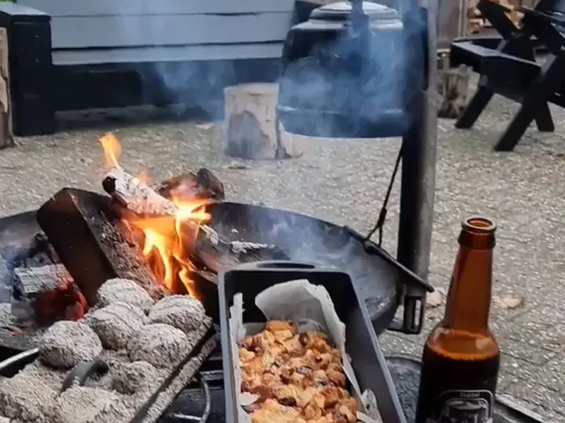 Dégustation de bière & cuisine en plein air